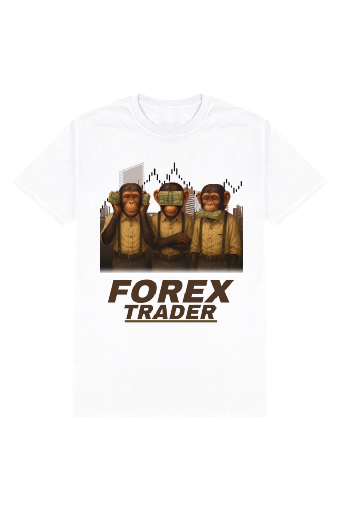 Funny Forex Trader T-Shirt | Monkey Trading Meme Tee for Traders