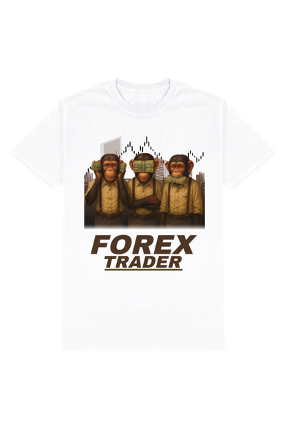 Funny Forex Trader T-Shirt | Monkey Trading Meme Tee for Traders